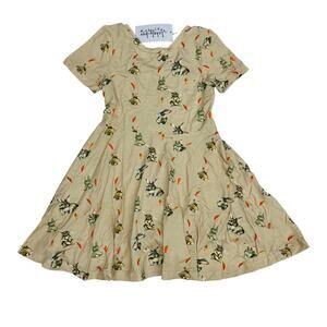 NWT Tickety-Boo 3Y Spring Bunnies & Carrots Twirl Dress